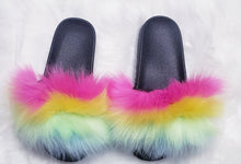 Load image into Gallery viewer, FAUX FUR SLIPPERS
